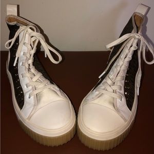 Michael Kors high top tennis shoes